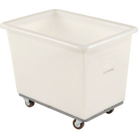 Heavy Duty Plastic Box Truck, 6 Bushel, White
