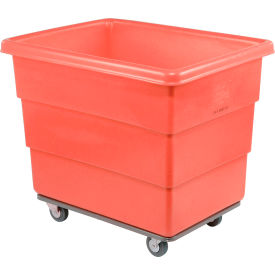 Heavy Duty Plastic Box Truck, 8 Bushel, Red
