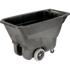 Standard Duty Structural Foam Plastic Tilt Truck, 1/2 Cu. Yd. Cap, 850 Lbs. Cap, Black