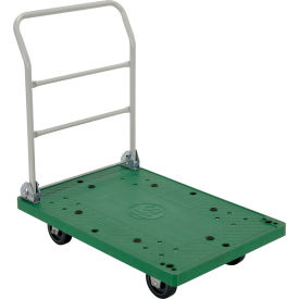 Folding Plastic Deck Platform Truck 36 x 24 500 Lb. Capacity