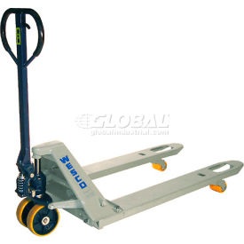 Adjustable Fork Width Manual Pallet Jack, 5500 lb. Cap., 21 to 27"W x 48"L Forks