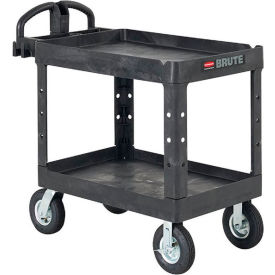HD Ergo Cart Medium Black With Pneumatic Casters