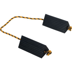 Twin Aircraft Wheel Chocks AC-13 10"L x 5"W x 4-1/2"H with Poly Rope