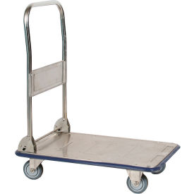 Folding Stainless Steel Platform Truck 29 x 19 440 Lb. Cap.
