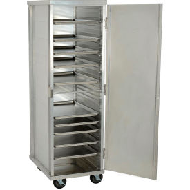 Enclosed Mobile Transport Cabinet, 68"H, 40 Pan Capacity, Aluminum