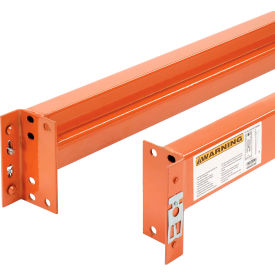 Unslotted Pallet Rack Beam, 108"L x 5-1/2"H, 6420 lbs Capacity, Set of 2