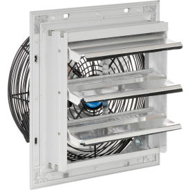 Direct Drive 10" Exhaust Fan w/ Shutter, 1 Speed, 1500CFM, 1/30HP, 1Phase
