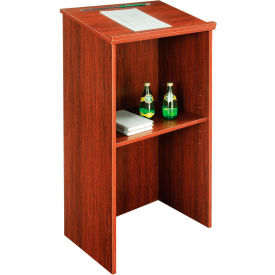 Stand-Up Podium / Lectern, 23"W X 15-3/4"D X 45-7/8"H, Mahogany