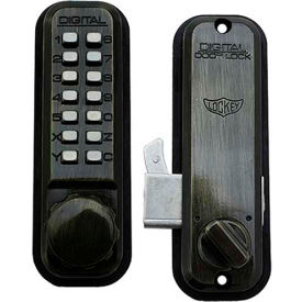 Digital Door Lock 2500 Mechanical Keyless Hook Bolt, Antique Brass