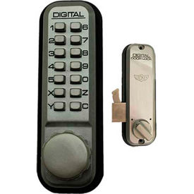 Digital Door Lock 2500 Mechanical Keyless Hook Bolt, Satin Nickel
