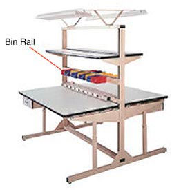 48"L Bin Rail for Flexline Workstation
