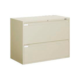 9300 Series 42"W 2 Drawer Binder Lateral File Cabinet, Putty