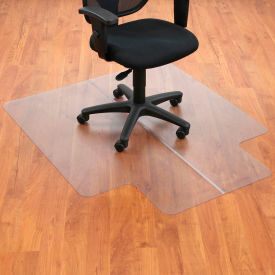 Office Chair Mat for Hard Floor - 45"W x 53"L with 25" x 12" Lip - Straight Edge