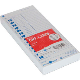 Time Cards for Time Clock, Document and Job Recorder, Pack of 100