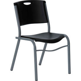 Lifetime Stacking Chair, Black, Pack of 14