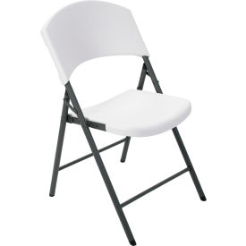 Lifetime Durastyle Folding Chair, White Granite, Pack of 4