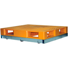Pallet Dolly 48"L x 42"W 4000 Lb. Capacity with Tilt Rollers