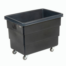 Medium Duty Plastic Box Truck, 8 Bushel, Black