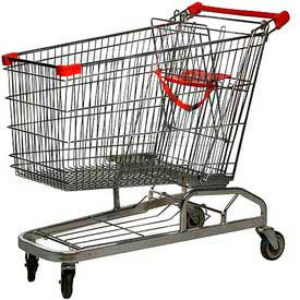 40W Steel Shopping Cart 11 Cu. Ft. Capacity
