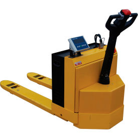 Self-Propelled Electric Scale Pallet Jack, 4500 lb. Capacity, 30-3/16" Width x 48" Length Forks