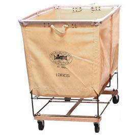 White Canvas Elevated Basket Bulk Truck 2 Bushel Capacity