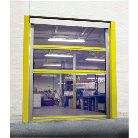 Spring-Loaded Roll-Up Bug Screen Dock Door with 11 oz Mesh Panels 8 x 9