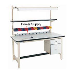 Power Strip with 8 Outlets, 6ft Cord, 15A, 60in Width, Tan