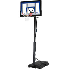 Portable Basketball Hoop with 48" Clear, Fusion Backboard, 48" x 146"
