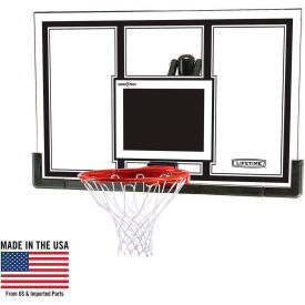 54" Steel-Framed Basketball Backboard with Slam-It Pro Rim