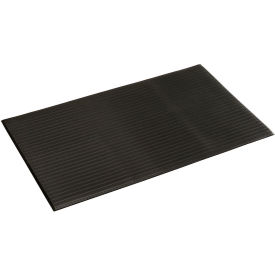 Soft Foot Ribbed Surface Mat 3/8" Thick 3' x Up to 60' Black
