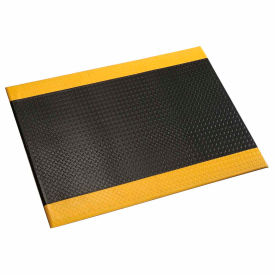 Diamond Deluxe Soft Foot Mat 1/2" Thick 3' x 60' Black/Yellow Border