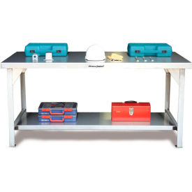 Updated title:
Commercial Work Table With Fixed Leg, Stainless Steel Square Edge, 72"W x 36"D