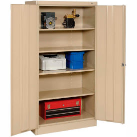 Standard Storage Cabinet, Turn Handle, 36"W x 24"D x 72"H, Sand, Unassembled