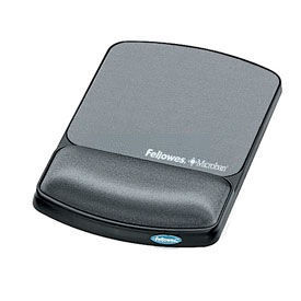 Mouse Pad/Wrist Support with Microban Protection, Graphite
