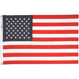 3' x 5' Nyl-Glo US Flag with Embroidered Stars & Lock Stitching