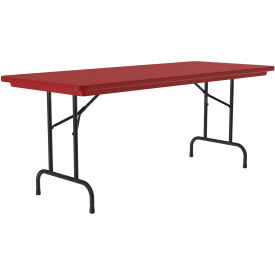Plastic Folding Table, 30" x 72", Red