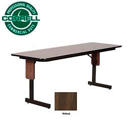 Folding Seminar Table - 24" x 96" - Walnut
