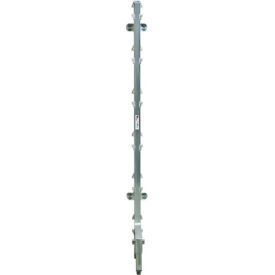 Cantilever Rack Free Stand Common Upright for 24" Shelf, 27 1/4" L x 72.75" H, Aluminum