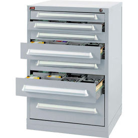 Modular Storage Drawer Cabinet Counter Height, Gray