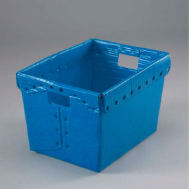 Corrugated Plastic Postal Nesting Tote, 18-1/2"L x 13-1/4"W x 12"H, Blue