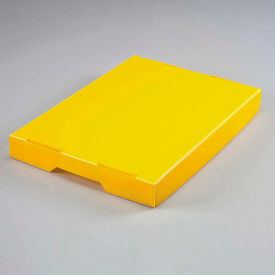 Corrugated Plastic Postal Mail Tote Lid Yellow
