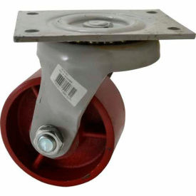 Heavy-Duty Swivel Caster - Ductile Iron 8" Dia. - 2500 Lb. Capacity