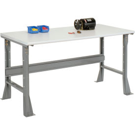 Flared Leg Workbench w/ ESD Safety Edge Top, 72"W x 30"D, Gray