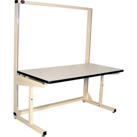 48"W x 30"D FL4830ESD Flex-Line Single Sided Workbench - ESD Laminate Top