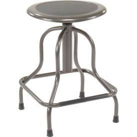 High Base Stool - Steel - Silver