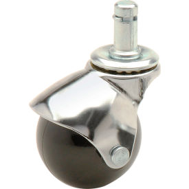 Ball Series Chair Casters with Plastic Wheels, Stem Type E - Package of 5