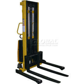 Battery Operated Lift Stacker SL-118-AA Adj. Forks Inside Adj. Legs