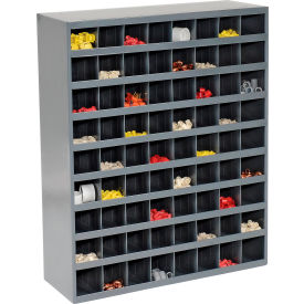 Steel Storage Parts Bin Cabinet 363-95 Open Front - 72 Compartments
