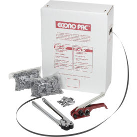 Poly Kit w/ Tensioner/Sealer & Seals, 7200'L x 1/2" Strap Width Coil, Black