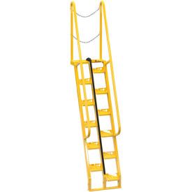 Alternating Stair 7' 12-Step Ladder, 68° Angle